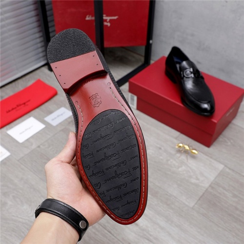Replica Salvatore Ferragamo Leather Shoes For Men #823768 $76.00 USD for Wholesale