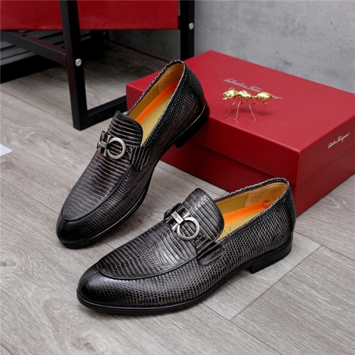 Salvatore Ferragamo Leather Shoes For Men #823769 $76.00 USD, Wholesale Replica Salvatore Ferragamo Leather Shoes