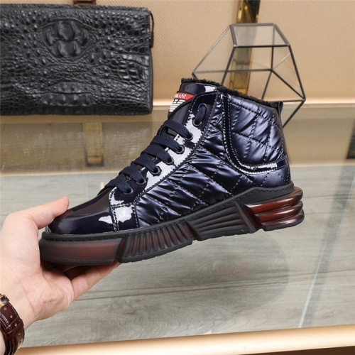 Replica Armani High Tops Shoes For Men #823776 $82.00 USD for Wholesale