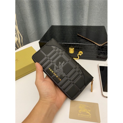 Replica Burberry AAA Man Wallets #823877 $64.00 USD for Wholesale