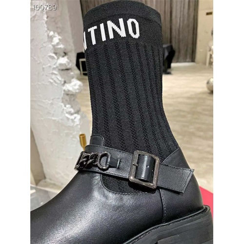 Replica Valentino Boots For Women #823924 $100.00 USD for Wholesale