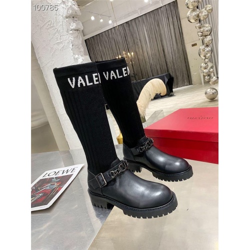 Replica Valentino Boots For Women #823925 $105.00 USD for Wholesale