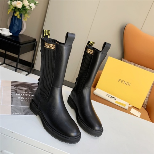 Replica Fendi Boots For Women #823929 $118.00 USD for Wholesale