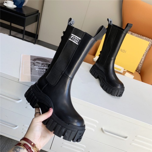 Replica Fendi Boots For Women #823930 $125.00 USD for Wholesale