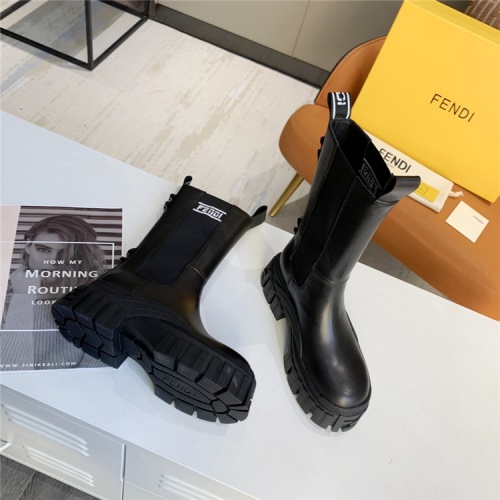 Replica Fendi Boots For Women #823930 $125.00 USD for Wholesale
