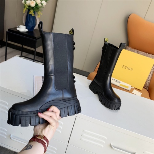 Replica Fendi Boots For Women #823931 $125.00 USD for Wholesale