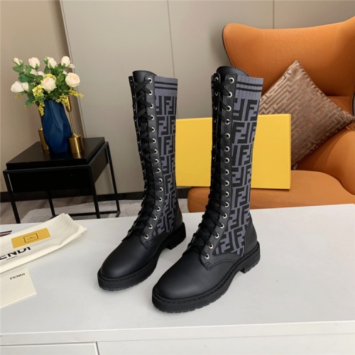Replica Fendi Boots For Women #823932 $125.00 USD for Wholesale