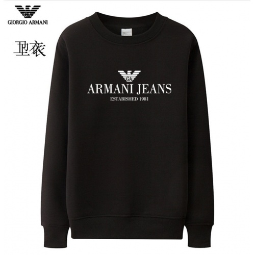 Armani Hoodies Long Sleeved For Men #824031 $40.00 USD, Wholesale Replica Armani Hoodies