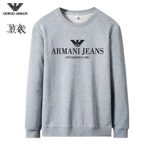 Armani Hoodies Long Sleeved For Men #824032 $40.00 USD, Wholesale Replica Armani Hoodies