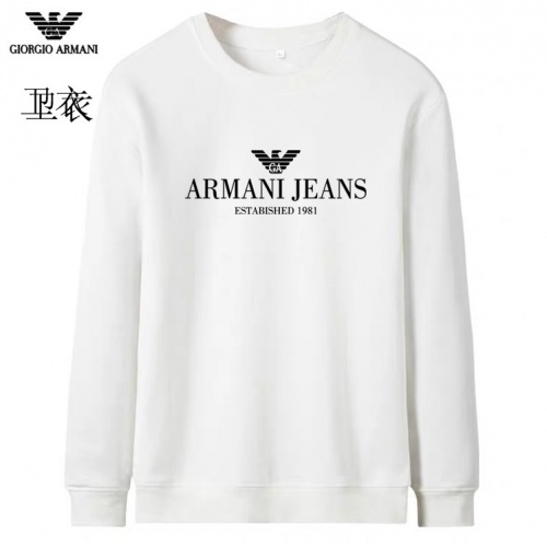 Armani Hoodies Long Sleeved For Men #824033 $40.00 USD, Wholesale Replica Armani Hoodies