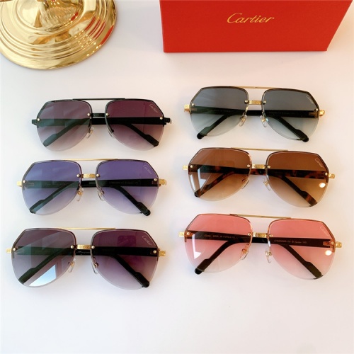 Replica Cartier AAA Quality Sunglasses #824155 $44.00 USD for Wholesale
