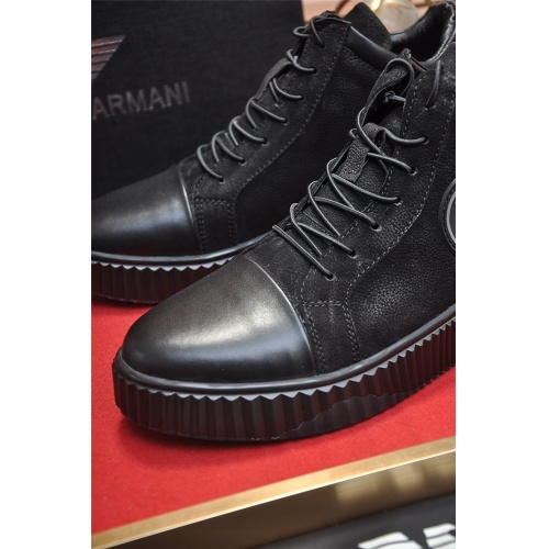 Replica Armani High Tops Shoes For Men #824221 $85.00 USD for Wholesale