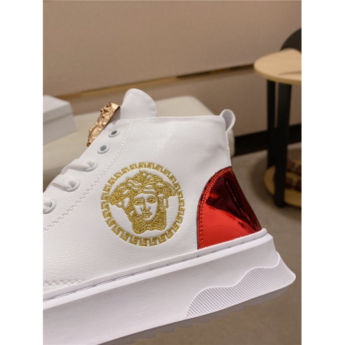 Replica Versace High Tops Shoes For Men #824248 $82.00 USD for Wholesale