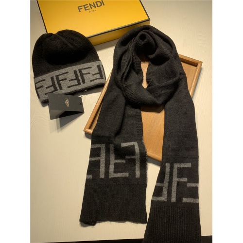 Replica Fendi Scarf & Hat Set #824277 $42.00 USD for Wholesale