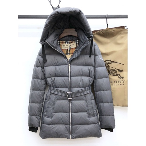 Burberry Down Feather Coat Long Sleeved For Women #824725 $193.00 USD, Wholesale Replica Burberry Down Feather Coat