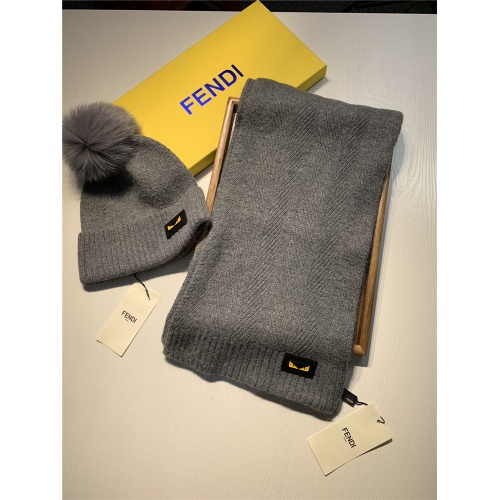 Replica Fendi Scarf & Hat Set #825093 $56.00 USD for Wholesale