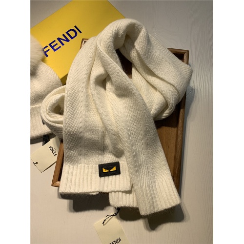 Replica Fendi Scarf & Hat Set #825097 $56.00 USD for Wholesale