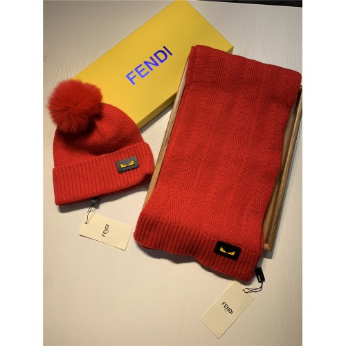Replica Fendi Scarf & Hat Set #825098 $56.00 USD for Wholesale