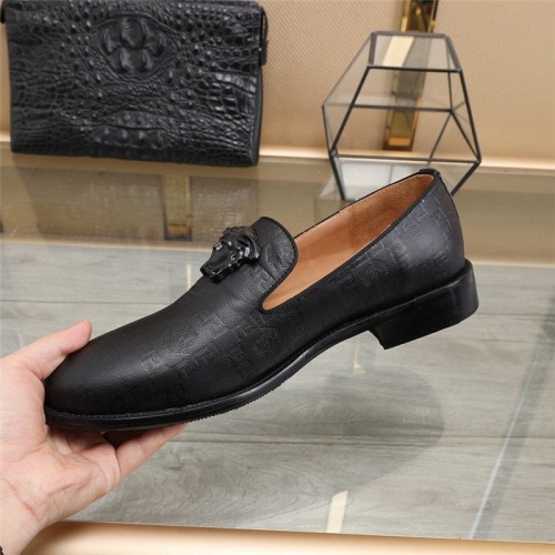 Replica Versace Leather Shoes For Men #825274 $85.00 USD for Wholesale
