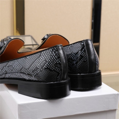 Replica Versace Leather Shoes For Men #825276 $85.00 USD for Wholesale