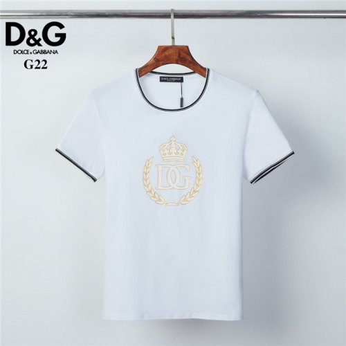 Dolce &amp; Gabbana D&amp;G T-Shirts Short Sleeved For Men #825439 $26.00 USD, Wholesale Replica Dolce &amp; Gabbana D&amp;G T-Shirts