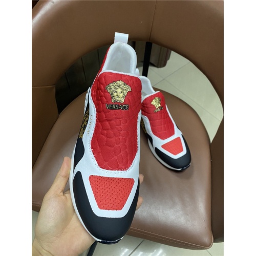 Replica Versace Casual Shoes For Men #825585 $72.00 USD for Wholesale