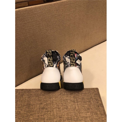 Replica Versace High Tops Shoes For Men #825592 $76.00 USD for Wholesale
