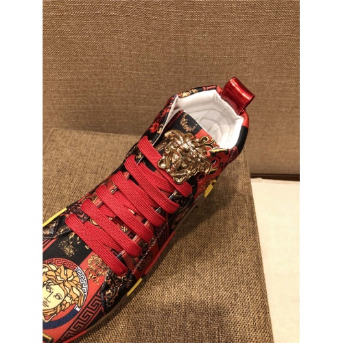Replica Versace High Tops Shoes For Men #825595 $76.00 USD for Wholesale