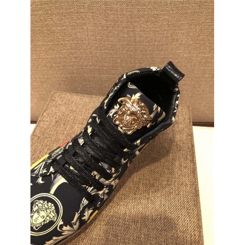 Replica Versace High Tops Shoes For Men #825597 $76.00 USD for Wholesale