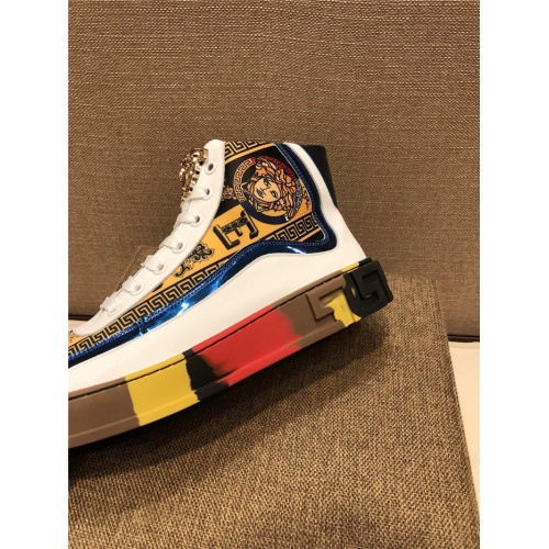 Replica Versace High Tops Shoes For Men #825599 $76.00 USD for Wholesale