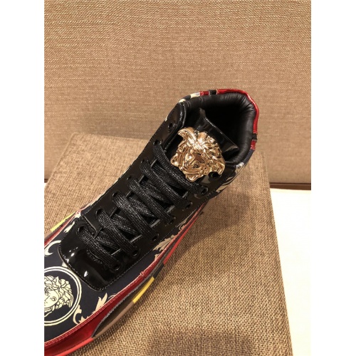 Replica Versace High Tops Shoes For Men #825600 $76.00 USD for Wholesale