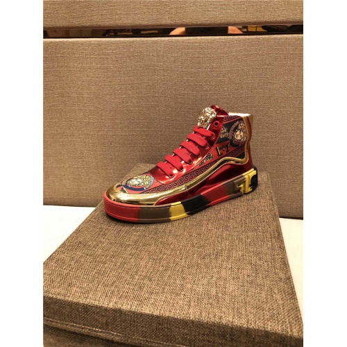 Replica Versace High Tops Shoes For Men #825601 $76.00 USD for Wholesale