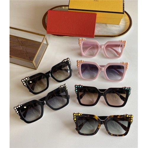 Replica Fendi AAA Quality Sunglasses #825604 $44.00 USD for Wholesale