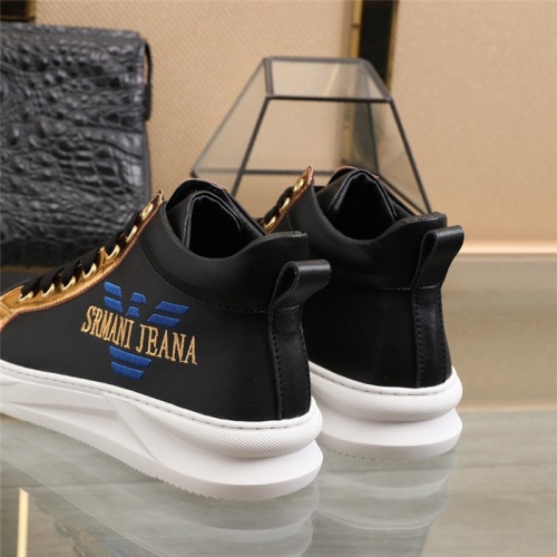 Replica Armani High Tops Shoes For Men #825636 $85.00 USD for Wholesale