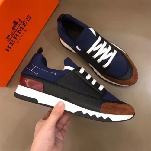 Replica Hermes Casual Shoes For Men #825929 $85.00 USD for Wholesale