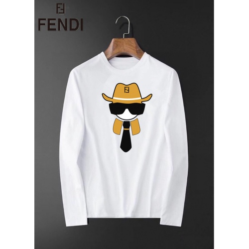 Fendi T-Shirts Long Sleeved For Men #826352 $34.00 USD, Wholesale Replica Fendi T-Shirts