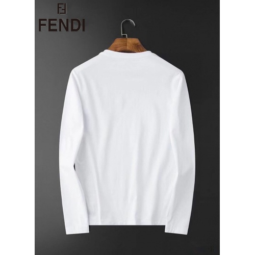 Replica Fendi T-Shirts Long Sleeved For Men #826352 $34.00 USD for Wholesale