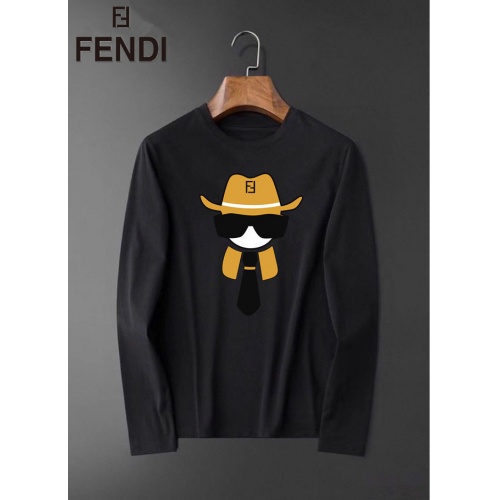Fendi T-Shirts Long Sleeved For Men #826353 $34.00 USD, Wholesale Replica Fendi T-Shirts