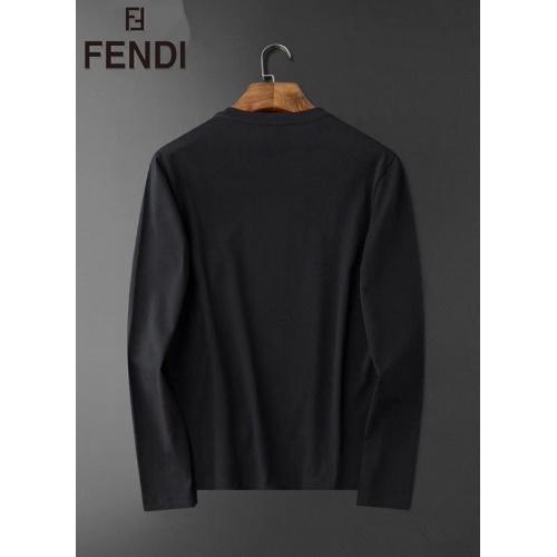 Replica Fendi T-Shirts Long Sleeved For Men #826353 $34.00 USD for Wholesale
