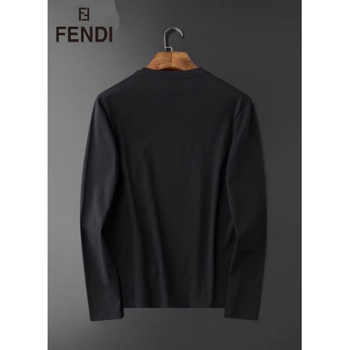 Replica Fendi T-Shirts Long Sleeved For Men #826355 $34.00 USD for Wholesale