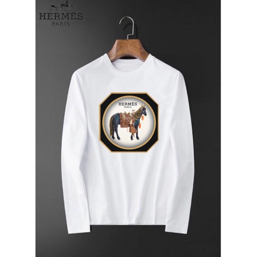 Hermes T-Shirts Long Sleeved For Men #826366 $34.00 USD, Wholesale Replica Hermes T-Shirts