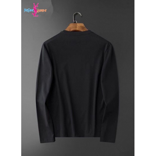 Replica Yves Saint Laurent YSL T-shirts Long Sleeved For Men #826371 $34.00 USD for Wholesale