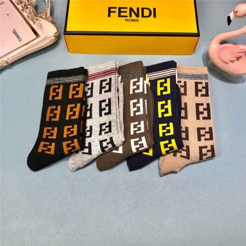 Replica Fendi Socks #826431 $27.00 USD for Wholesale