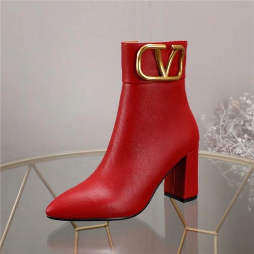 Replica Valentino Boots For Women #826465 $96.00 USD for Wholesale