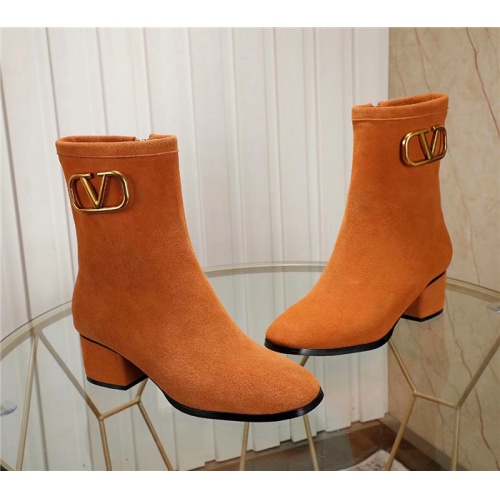 Replica Valentino Boots For Women #826485 $85.00 USD for Wholesale