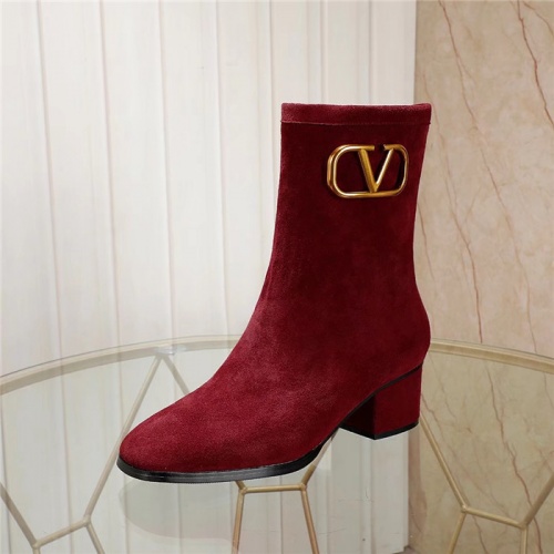 Replica Valentino Boots For Women #826486 $85.00 USD for Wholesale