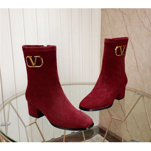 Replica Valentino Boots For Women #826486 $85.00 USD for Wholesale