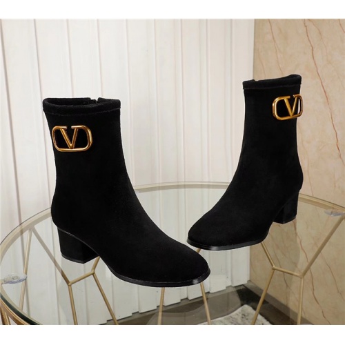 Replica Valentino Boots For Women #826487 $85.00 USD for Wholesale