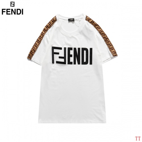 Fendi T-Shirts Short Sleeved For Men #826573 $29.00 USD, Wholesale Replica Fendi T-Shirts