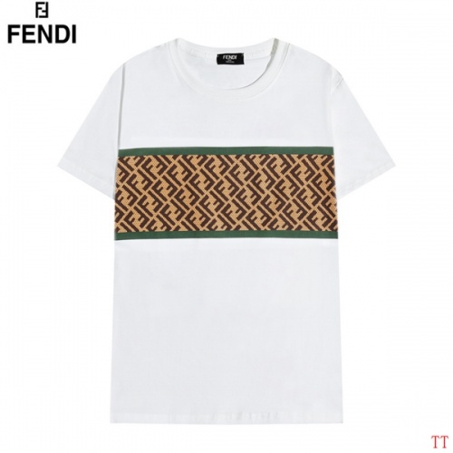 Fendi T-Shirts Short Sleeved For Men #826576 $27.00 USD, Wholesale Replica Fendi T-Shirts